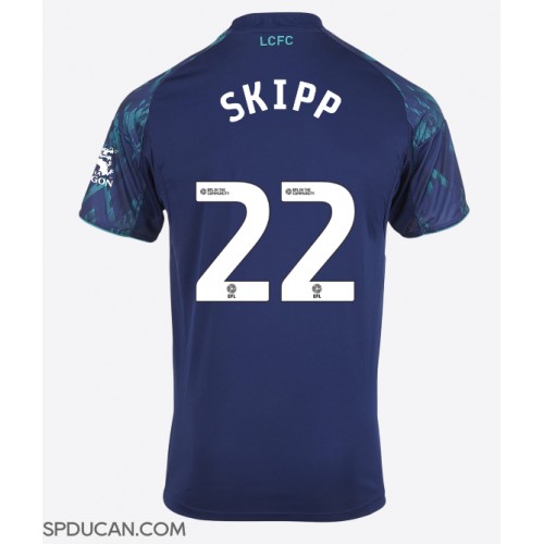 Muški Nogometni Dres Leicester City Oliver Skipp #22 Gostujuci 2025-26 Kratak Rukav